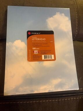 🔥5 FOR $25🔥 Foray Clouds Letterhead Paper - Blue Sky Design